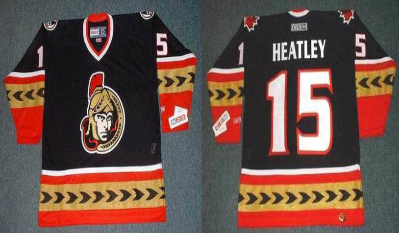 2019 Men Ottawa Senators #15 Heatley black CCM NHL jerseys